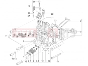PIAGGIO BV 350 IE ABS (USA / CA) Cylinder head unit - Valve