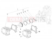 PIAGGIO BV 350 IE ABS (USA / CA) Cylinder-piston-wrist pin unit