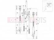 PIAGGIO BV 350 IE ABS (USA / CA) Fork's components (Mingxing)
