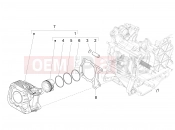Cylinder-piston-wrist pin unit - Piaggio Liberty 125 Poste 2019