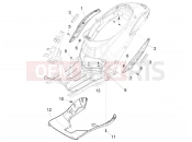 Side cover - Spoiler - Piaggio Liberty 125 Poste 2019