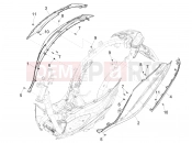 PIAGGIO Medley 150 ie ABS Side cover - Spoiler