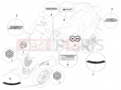 PIAGGIO MP3 350  Maxi Sport Plates - Emblems