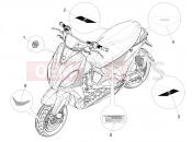 PIAGGIO Piaggio 1 Moped Plates - Emblems