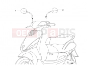 Driving mirror/s - Piaggio Zip 100 4T (APAC) 2021