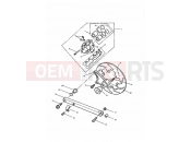 Triumph 1996 TRIDENT Rear Brake Caliper & Disc