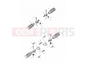 Triumph 2003 THUNDERBIRD SPORT Footrests & Mountings