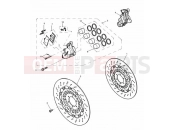 TRIUMPH SPEED TRIPLE 141872 > 210444 Front Brake Caliper & Discs