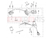 Triumph 2007 SPEED TRIPLE 210445 > 461331 Ignition Switch & Lock Set