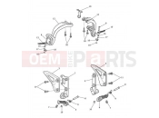 TRIUMPH SPEED TRIPLE 461332 > 735437 Footrests & Mountings