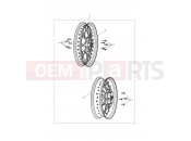 Black Wheels Kit - Triumph BONNEVILLE T100 2019
