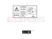 Triumph 2017 BONNEVILLE T100 BLACK Warning Labels