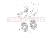 Triumph 2014 Tiger 800 > 674841 TIGER 800 Front Brake Caliper & Disc