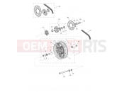 TRIUMPH Tiger 800 674842 > TIGER XC Rear Wheel & Final Drive