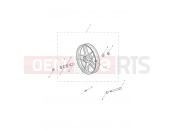 Triumph 2019 TIGER 800 XRX 855532 > Front Wheel