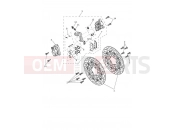 Triumph 2019 TIGER 800 XRX 855532 > Front Brake Caliper & Disc
