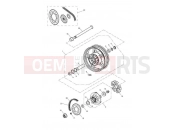 Triumph 2014 SPEEDMASTER EFI Rear Wheel 469051