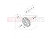 Triumph 2008 SPEEDMASTER EFI Front Wheel 469050