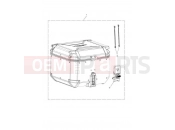 TRIUMPH TIGER 900 GT Top Box, Aluminium, Silver