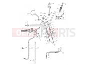 TRIUMPH SCRAMBLER EFI Handlebars, Top Yoke, Cables & Mirrors