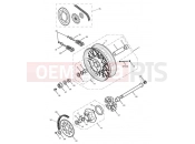 Triumph 2009 SCRAMBLER EFI Rear Wheel & Final Drive