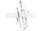 Triumph 2009 SCRAMBLER EFI Front Forks & Lower Yoke