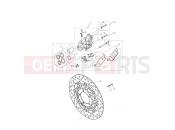 Triumph 2013 THRUXTON 900 EFI Front Brake Caliper & Disc