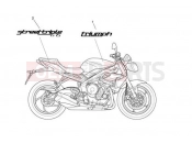 Triumph 2013 STREET TRIPLE 560477 > Decals 657136