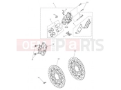 Triumph 2013 STREET TRIPLE 560477 > Front Brake Caliper & Disc