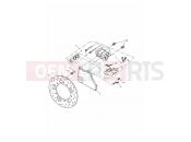 Triumph 2005 AMERICA CARBS Rear Brake Caliper & Disc