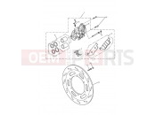 Triumph 2005 AMERICA CARBS Front Brake Caliper & Disc