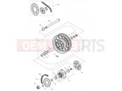 Triumph 2007 AMERICA EFI Rear Wheel, Final Drive 468391