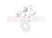 Triumph 2008 AMERICA EFI Front Brake Caliper & Disc