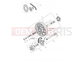 Triumph 2000 TIGER 885i 71699 > 124105 Rear Wheel