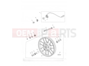 Front Wheel - Triumph TIGER 955i 198875 > 2005