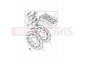 Triumph 1992 DAYTONA 750/1000 Front Brake Caliper & Discs