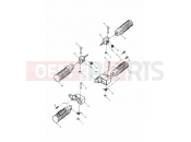 Triumph 1999 LEGEND TT Footrests & Mountings
