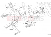 DUCATI Hypermotard 950 SP FOOTRESTS, RIGHT