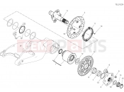 DUCATI Hypermotard 950 SP REAR WHEEL SPINDLE