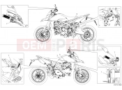 DUCATI Hypermotard 950 SP POSITIONING PLATES [XST:JAP]