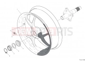 REAR WHEEL - Ducati Hypermotard 950 RVE 2022