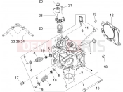 gilera 2007 Runner 125 Race VX 4T Head unit - Valve