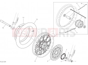 DUCATI 2022 Scrambler Nightshift FRONT WHEEL [MOD:SCR800NS]