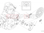 DUCATI 2023 Hypermotard 950 RVE FRONT SPROCKET - CHAIN