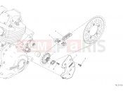DUCATI 2019 Scrambler Icon FRONT SPROCKET & CHAIN