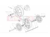 DUCATI Hypermotard 1100 S Front and rear wheels