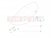 Saddle/seats - Piaggio Zip 50 4T 2023