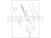 FORK, FRONT - Harley-Davidson TRIKE FREEWHEELER - FLRT 2023