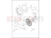 Harley-Davidson 2021 SOFTAIL SOFTAIL HERITAGE CLASSIC 114  - FLHCS WHEELS, FRONT, LACED