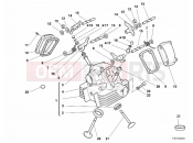 DUCATI 2001 Supersport 750 S VERTICAL CYLINDER HEAD » VALVE DRIVE